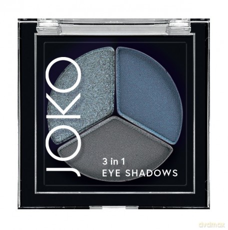 JOKO Cień do powiek 3in1 trio 01 Midnight Mist