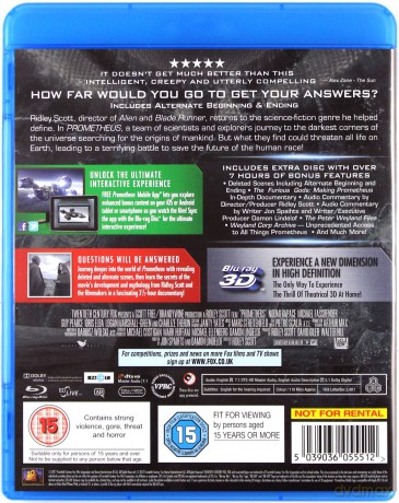 Prometheus (Prometeusz) [Blu-ray 3D]+[2xBlu-ray]