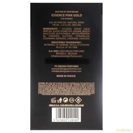 NEW BRAND Edp Women 100ml MASTER ESSENCE PINK GOLD