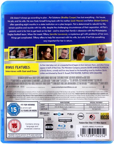 Silver Linings Playbook (Poradnik Pozytywnego Myślenia) [Blu-Ray]