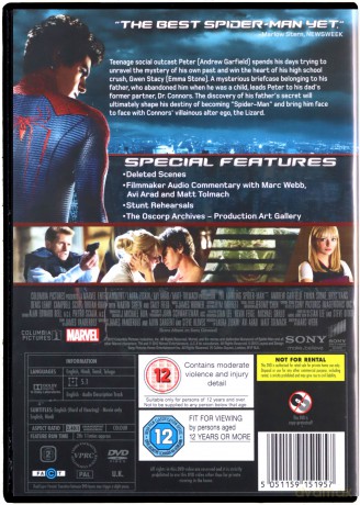 The Amazing Spider-Man (Niesamowity Spider-Man) [DVD]