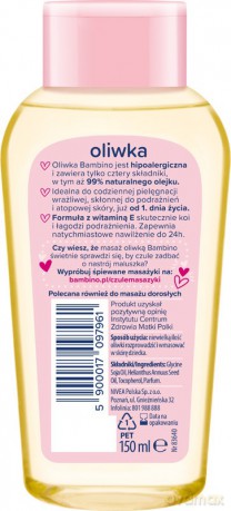 NIVEA BAMBINO Oliwka 150ml 83640 new