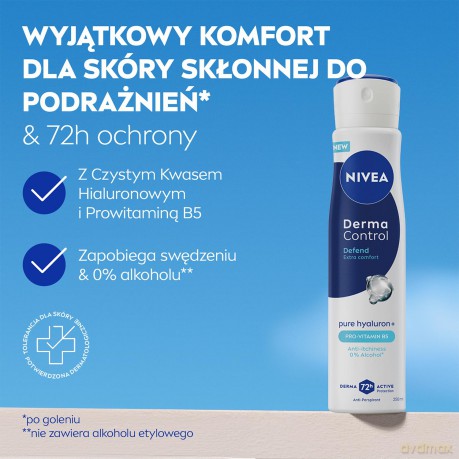 NIVEA DEO 250ml Spray damski DERMA C. DEFEND