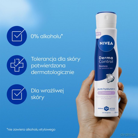 NIVEA DEO 250ml Spray damski DERMA C. RESTORE