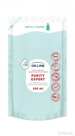 ON LINE Pielęgnujące mydło w płynie antybakteryjne - zapas 500 ml