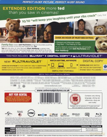 Ted: Extended Edition - Limited Edition Steelbook (Ted) [Blu-Ray]