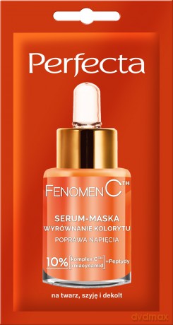 PERFECTA Beauty Fenomen C Serum - maska wyrównanie kolorytu na twarz szyję i dekolt