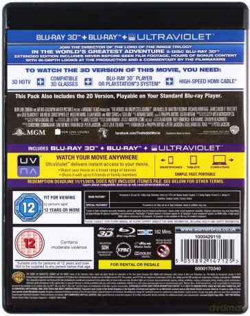 The Hobbit: An Unexpected Journey Extended Edition (Hobbit: Niezwykła Podróż) [2xBlu-Ray 3D]+[3xBlu-Ray]