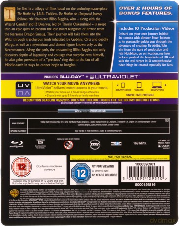 Hobbit: Niezwykła Podróż (steelbook) [2xBlu-Ray]
