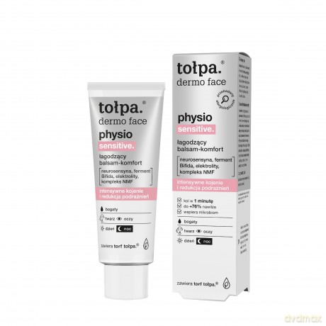 TOŁPA Dermo Face Physio Łagodzący Balsam do twarzy - komfort 40 ml