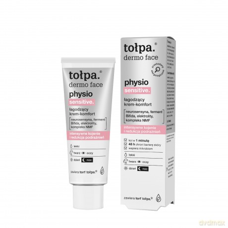 TOŁPA Dermo Face Physio Łagodzący Krem do twarzy - komfort 40 ml
