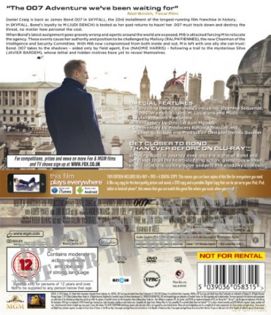 007 James Bond Skyfall [Blu-Ray]+[DVD]