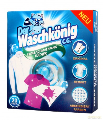 WASCHKONIG Chusteczki pochłaniające kolor 20 szt.