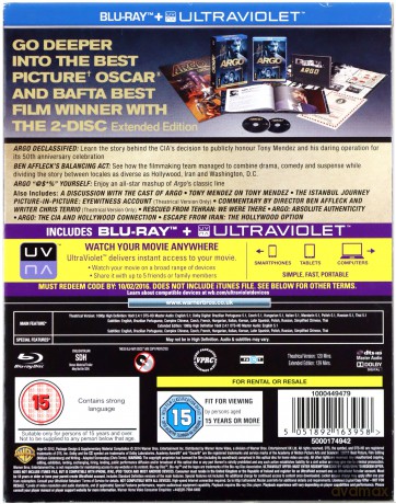 Operacja Argo Edycja Rozszerzona [2xBlu-Ray]