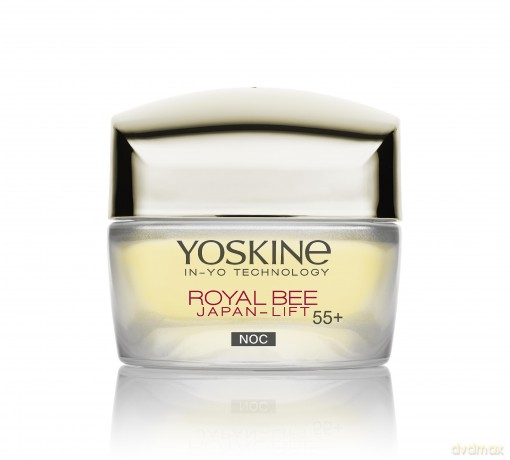 YOSKINE Royal Bee Japan-Lift 55+ Krem przeciwzmarszczkowy z peptydami na noc 50 ml