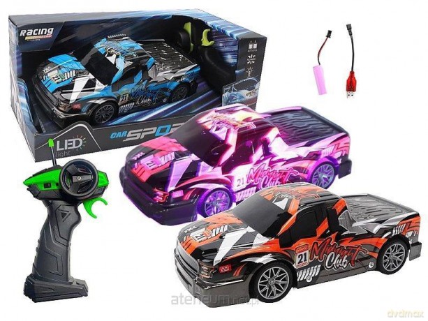 Auto sportowe na radio ze światłem 1:20 MIX