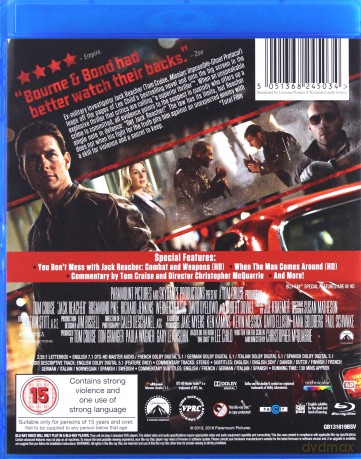 Jack Reacher [Blu-Ray]