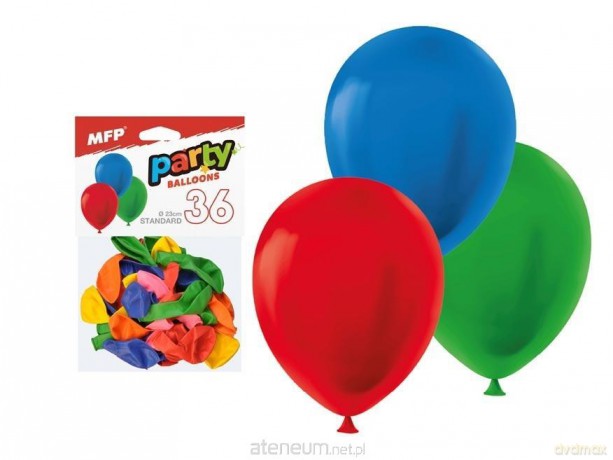 Balon dmuchany standard 23 cm 36szt