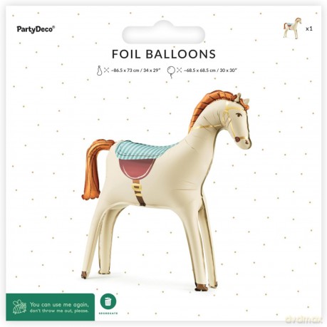 Balon foliowy Koń 86,5x73 cm
