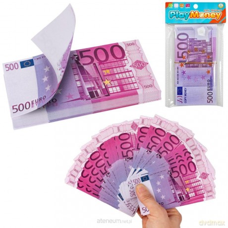 Banknoty zabawkowe pieniądze 500 euro