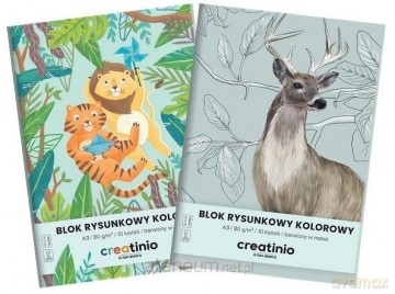 Blok rysunkowy A3/10K kolorowy Creatino (10szt)
