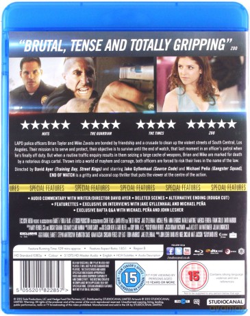End of Watch (Bogowie Ulicy) [Blu-Ray]