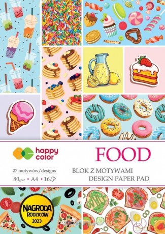 Blok z motywami Food A4 16 ark