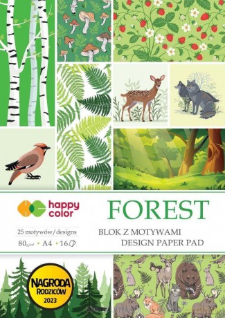 Blok z motywami Forest 80g/m2 A4 16 ark
