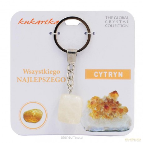 Brelok Wszystkiego najlepszego cytryn