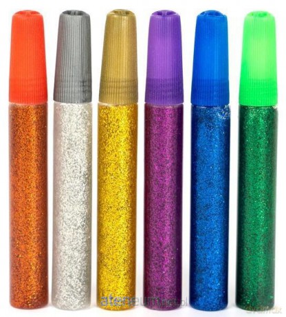 Brokat w kleju Shiny 6 kolorów 10ml