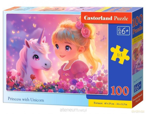 CASTORLAND 100 el. Princess with Unicorn [PUZZLE]