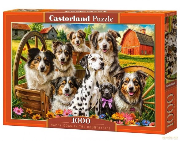 CASTORLAND 1000 el. Happy Dogs In The Countryside [PUZZLE]