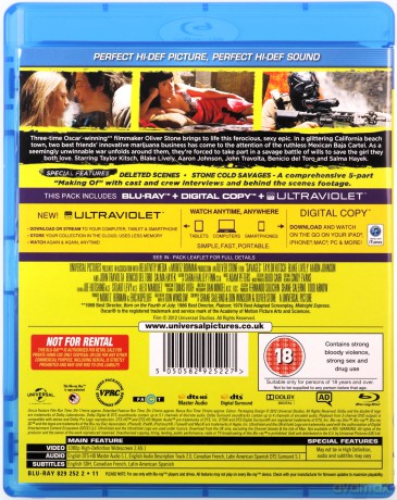 Savages - Extended Edition (Savages: Ponad Bezprawiem) [Blu-Ray]