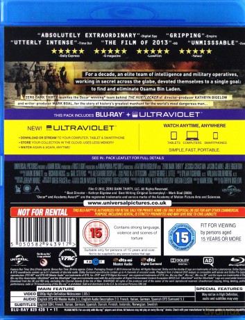 Zero Dark Thirty (Wróg Numer Jeden) [Blu-Ray]