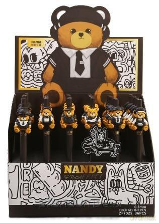 Długopis żelowy Bear 0,5mm nieb (36szt)