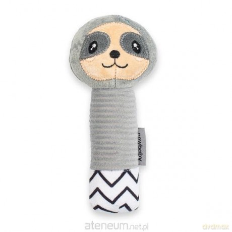 Grzechotka pluszowa z piszczkiem New Baby Sloth