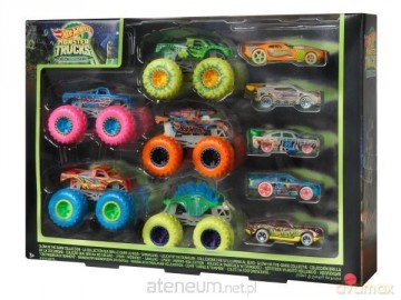Hot Wheels Monster Trucks świecące 10-pak (4szt)
