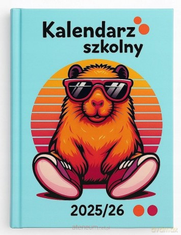 Kalendarz 2025/2026 A5 tygodniowy szkolny Kapibara [KALENDARZ]