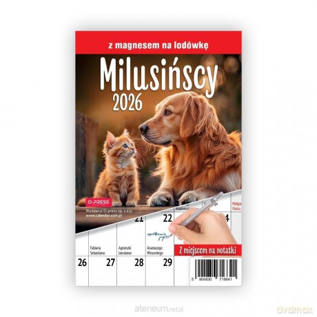 Kalendarz 2026 A5 miesięczny na lodówkę [KALENDARZ]