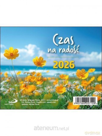 Kalendarz 2026 biurkowy czas na radość [KALENDARZ]