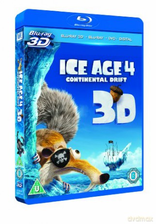 Ice Age 4: Continental Drift (Epoka Lodowcowa 4: Wędrówka kontynentów 3D) [Blu-ray 3D]+[Blu-Ray]+[DVD]
