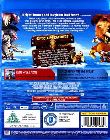 Ice Age 4: Continental Drift (Epoka Lodowcowa 4: Wędrówka kontynentów 3D) [Blu-Ray]