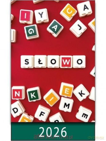 Kalendarz 2026 na biurko słowo [KALENDARZ]