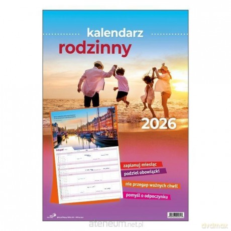 Kalendarz 2026 rodzinny duży [KALENDARZ]