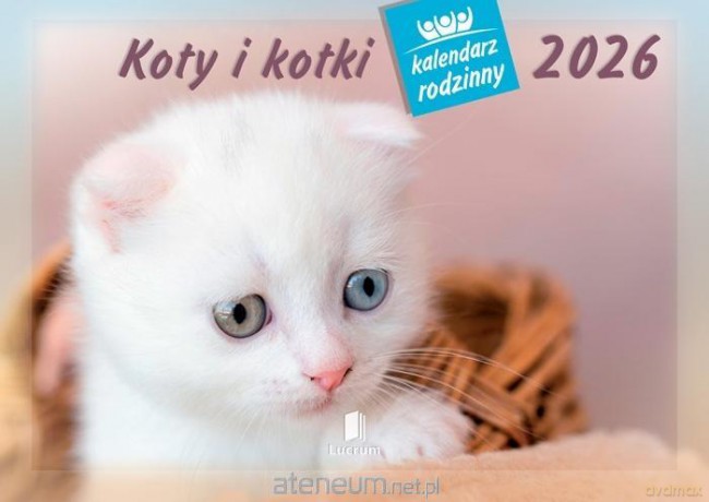 Kalendarz 2026 rodzinny Koty i kotki [KALENDARZ]