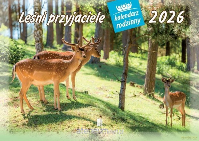Kalendarz 2026 rodzinny Leśni przyjaciele [KALENDARZ]
