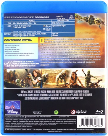 John Carter (Disney) [Blu-Ray]