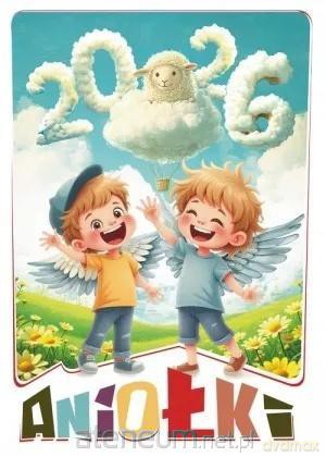 Kalendarz 2026 ścienny wieloplanszowy Aniołki [KALENDARZ]