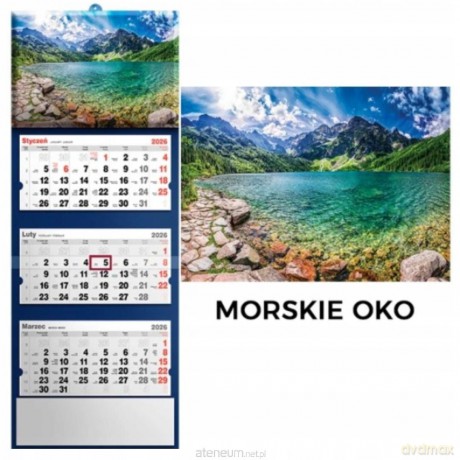 Kalendarz 2026 trójdzielny Morskie Oko [KALENDARZ]