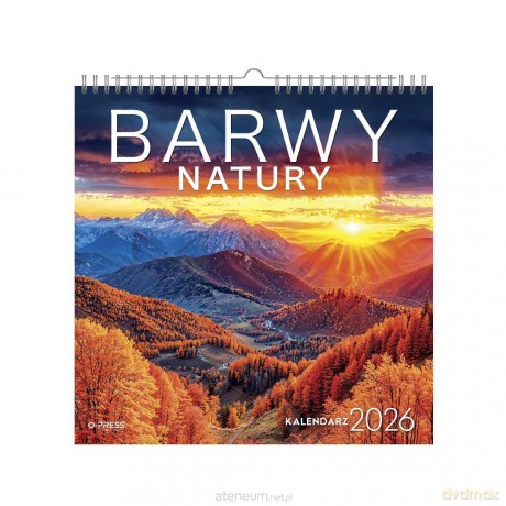 Kalendarz 2026 wieloplanszowy kwadrat Barwy Natury [KALENDARZ]